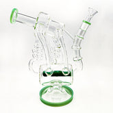 DUAL COIL INLINE BARREL RECYCLER RIG - Discreet Smoker